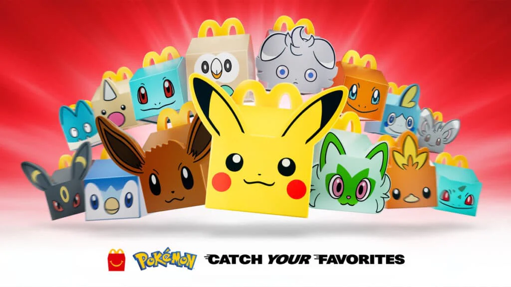 McLanche Feliz lança nova coleção de Pokémon com miniaturas no Brasil 1 McLanche Feliz Pokémon exibe três caixas colecionáveis com personagens