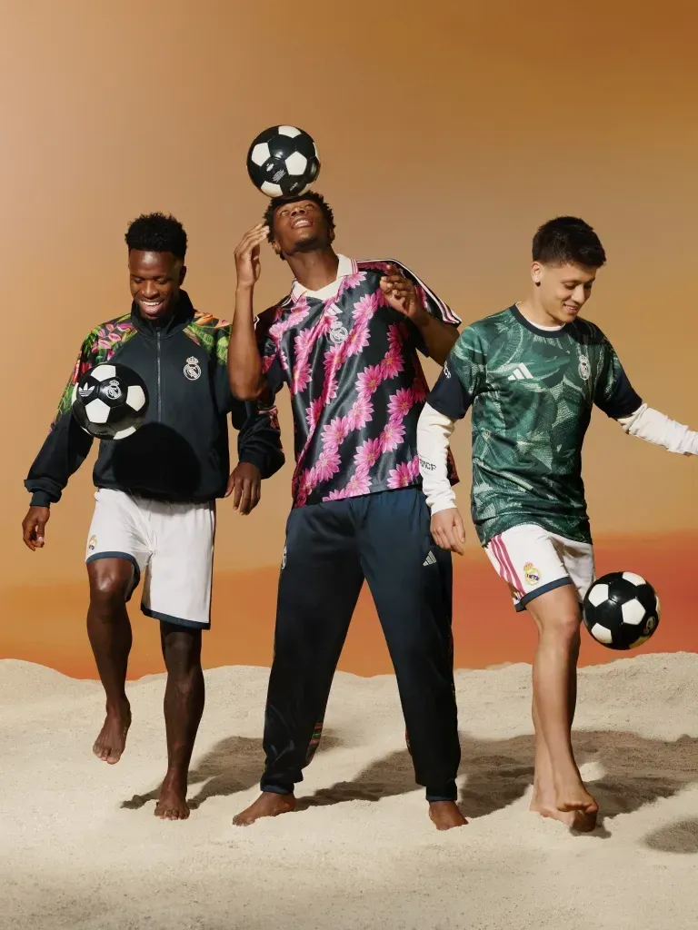 FARM Rio lança coleção em colaboração com adidas e Real Madrid 6 Farm Adidas Real Madrid Vini Jr
