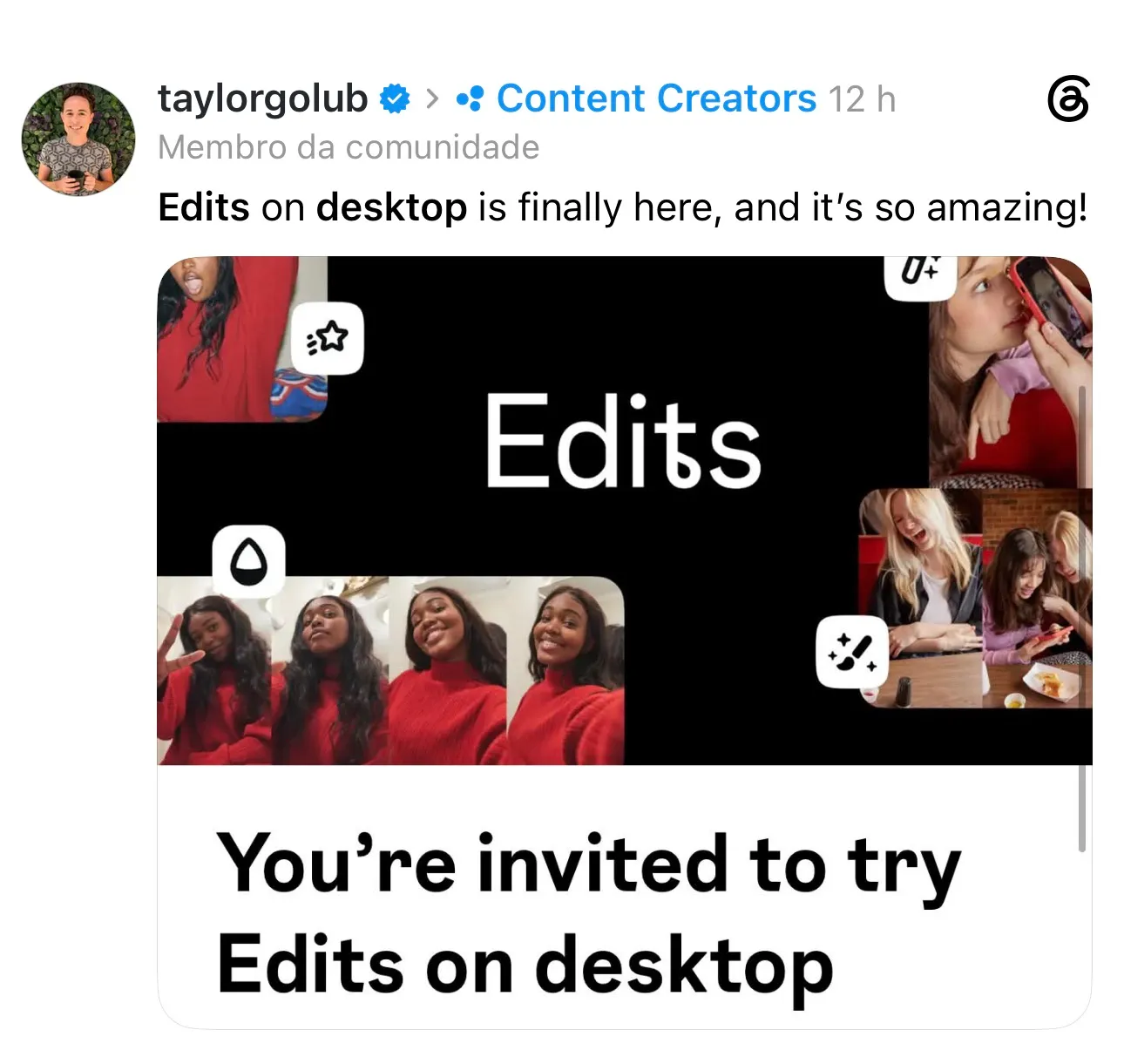 Edits do Instagram para desktop está próximo e terá plano Plus, imagem 3