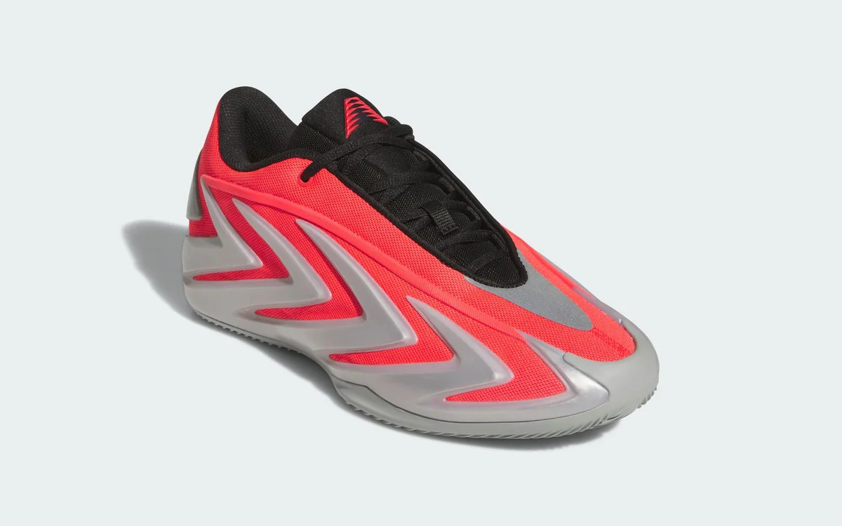 Tênis adidas AE 3 Solar Red, modelo de Anthony Edwards