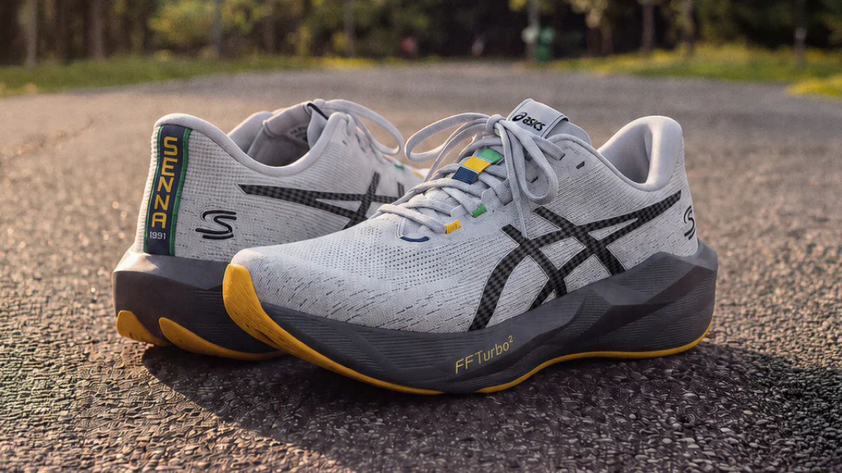ASICS Senna: Novablast 6 homenageia Interlagos