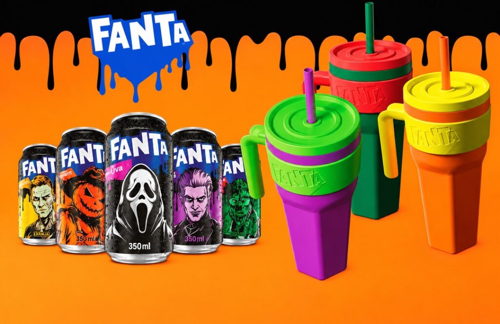 Fanta apresenta copos térmicos em campanha de Halloween Fanta apresenta copos térmicos em campanha de Halloween