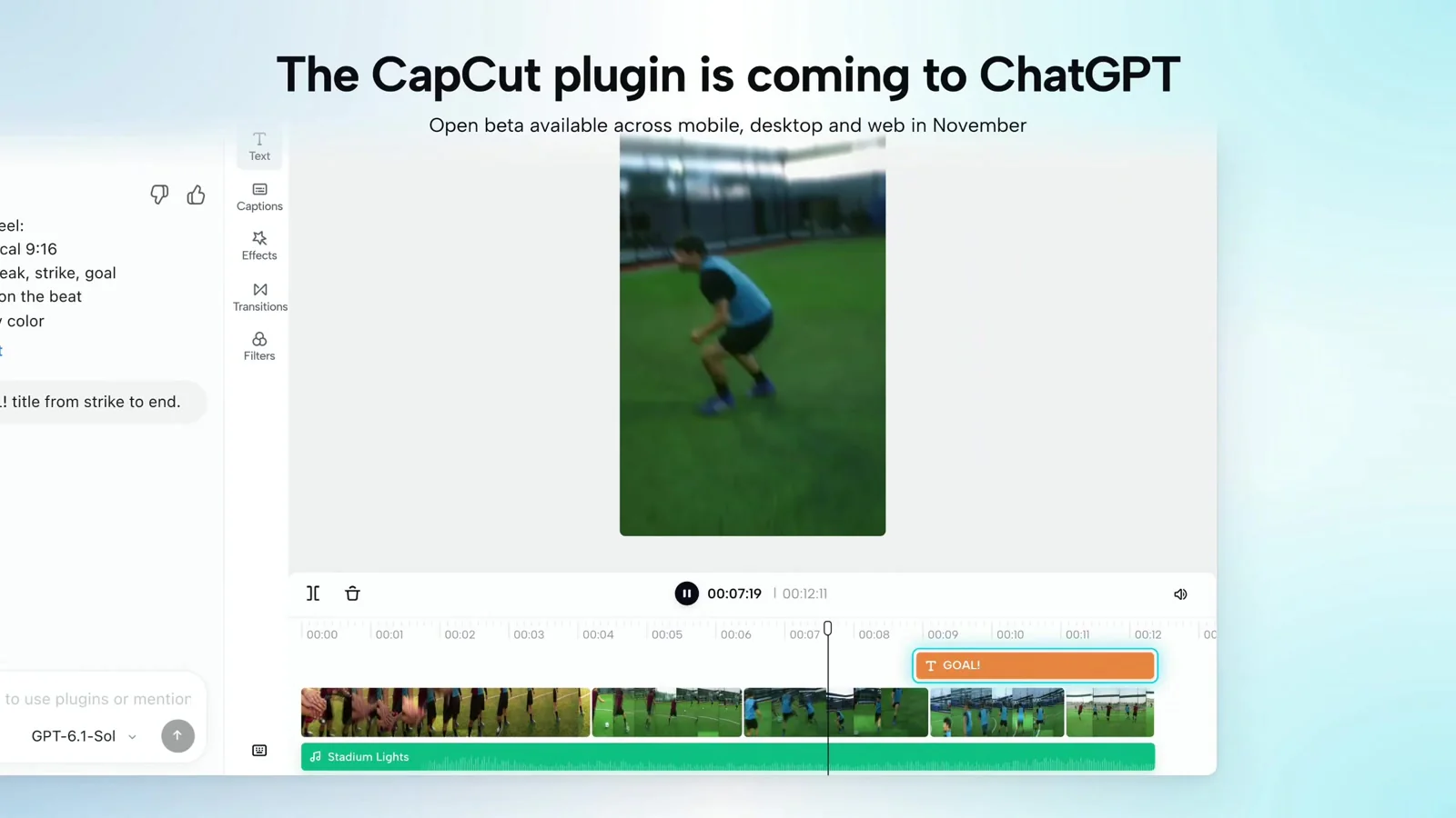 CapCut anuncia plugin para ChatGPT em evento em Los Angeles