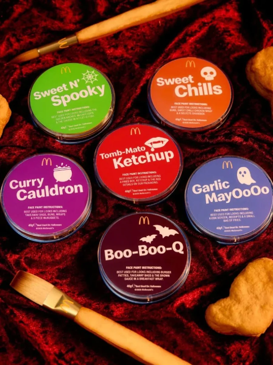 McDonald's Halloween: molhos viram maquiagem
