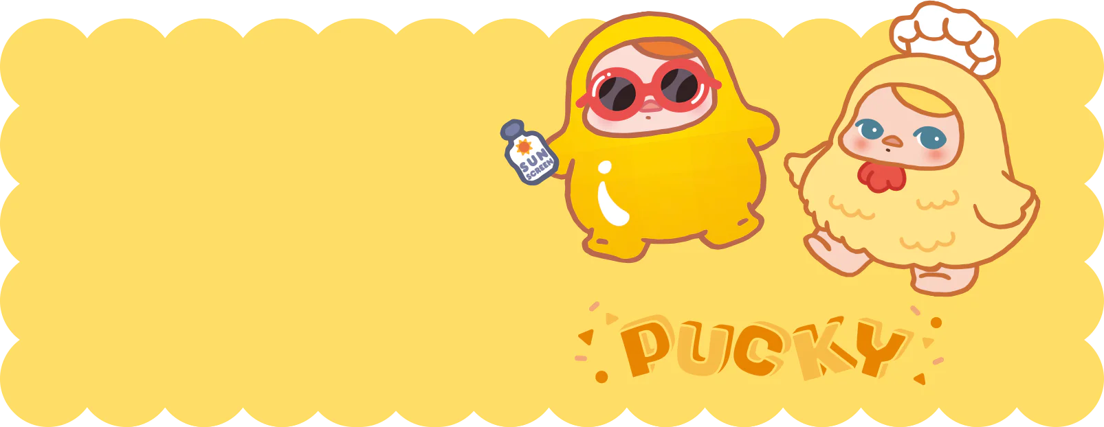 Personagens PUCKY Egg World