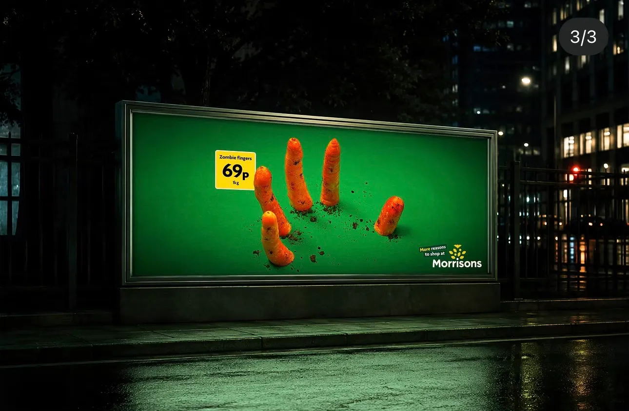 Morrisons usa alimentos para fazer propaganda de Halloween, imagem 5