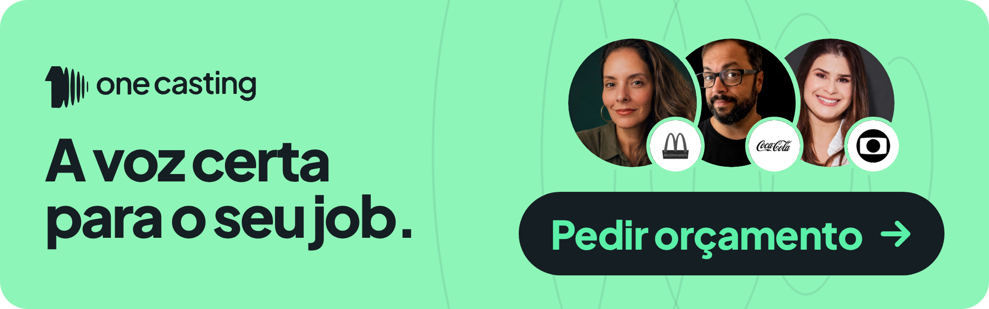 OneCasting oferece a voz certa para o seu job
