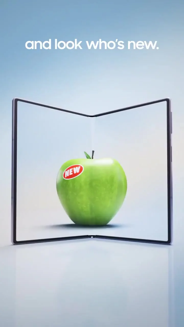 Samsung alfineta Apple em comercial do Fold 8