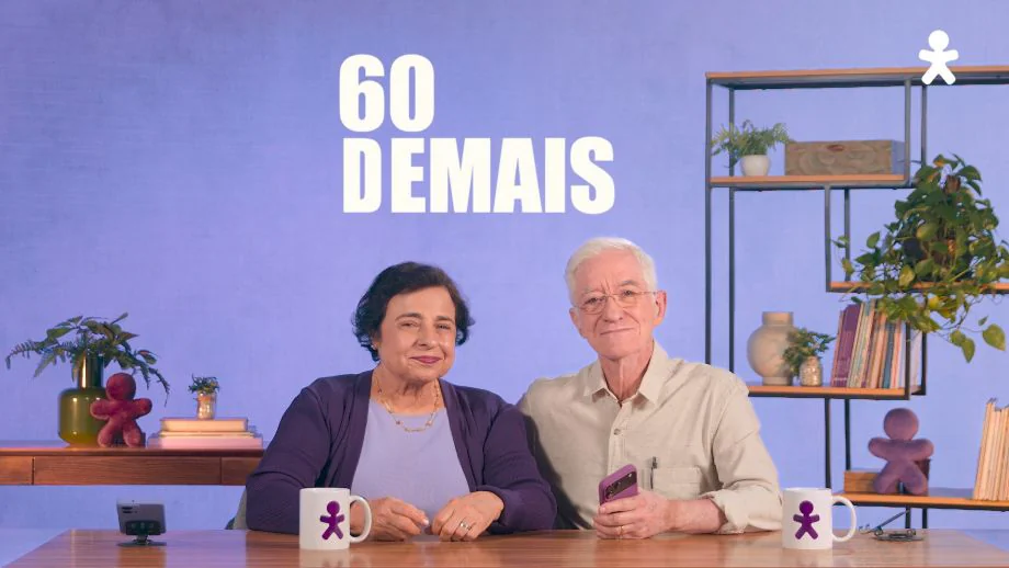 Maria Helena e Tarcísio, do 60 Demais, na websérie da Vivo sobre letramento digital