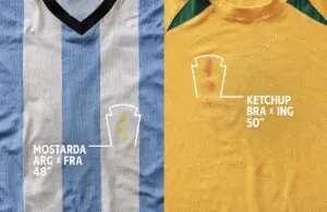 Heinz usa mancha de molho para fazer campanha durante a copa Heinz usa mancha de molho para fazer campanha durante a copa