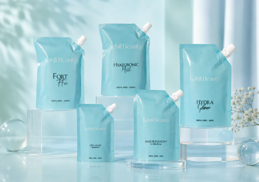Kohll Beauty lança sistema de refil para parte do portfólio e amplia estratégia de sustentabilidade e economia circular.