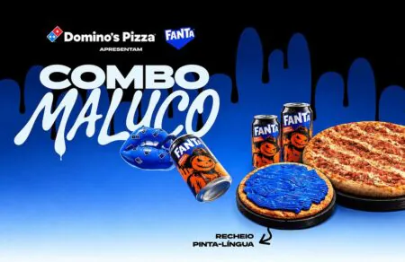 Domino’s lança pizza inédita que pinta a língua de azul
