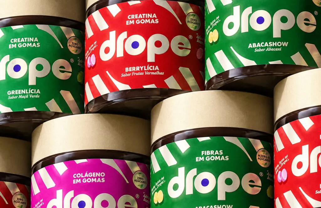 Drope transforma suplementos em experiência de loja de doces