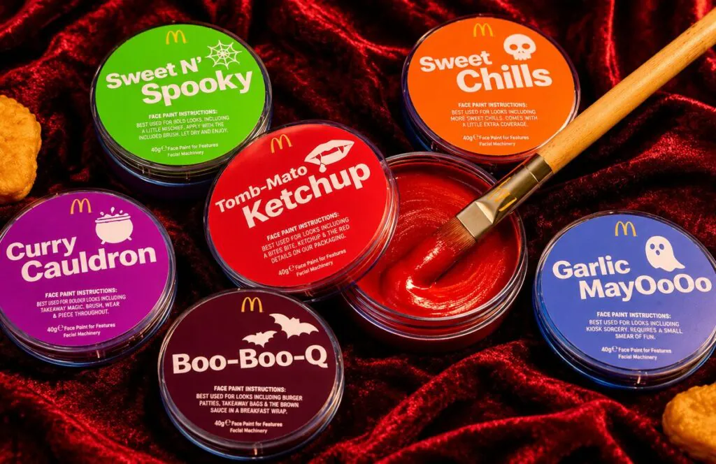 McDonald's Halloween: molhos viram maquiagem